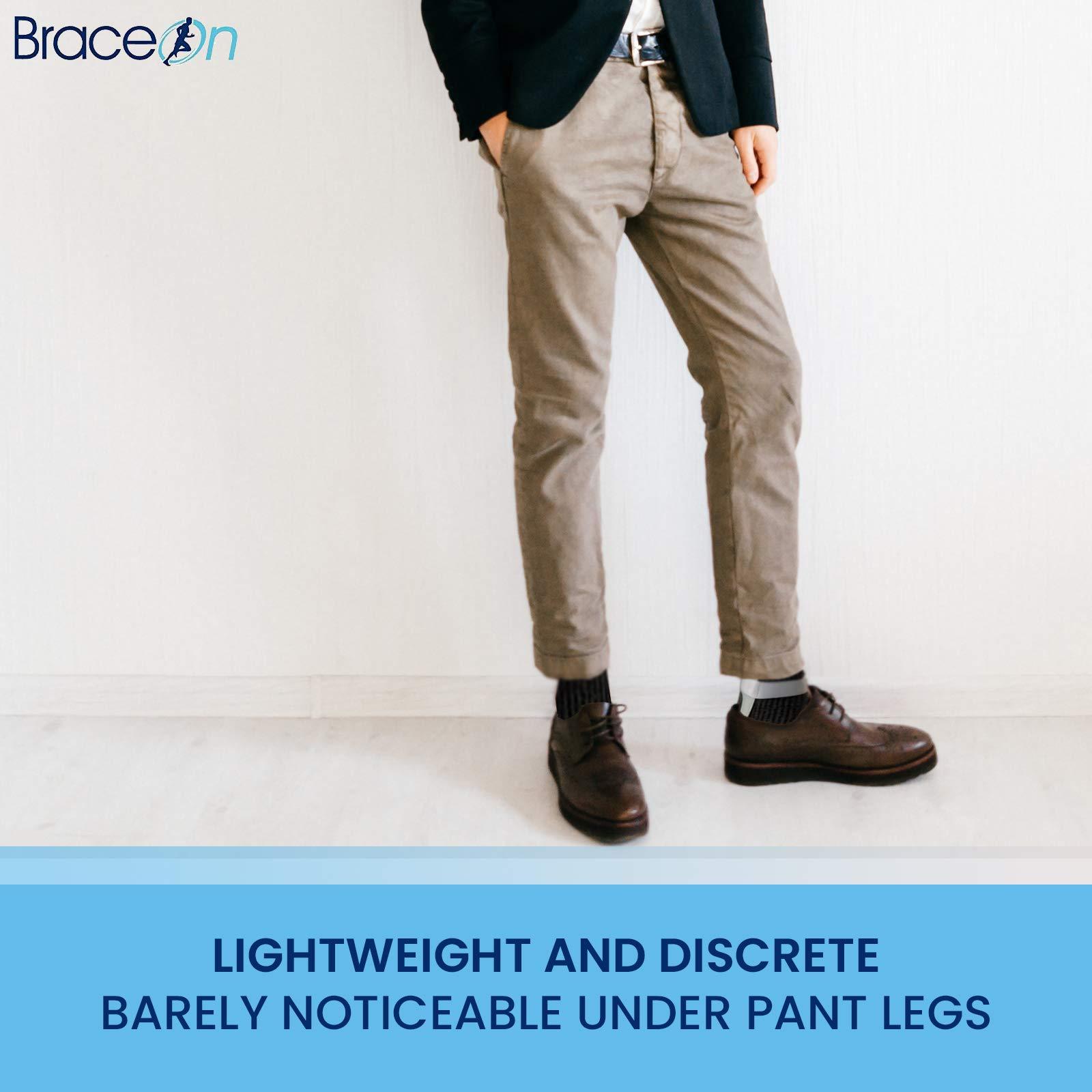 BraceOn BraceOn AFO Foot Drop Brace - Swedish Drop Foot Stabilizer for Walking and Exercise, Drop Foot Braces for Women, AFO Brace and Foot Drop Braces, Foot Boot for Injured Foot, Women, Right