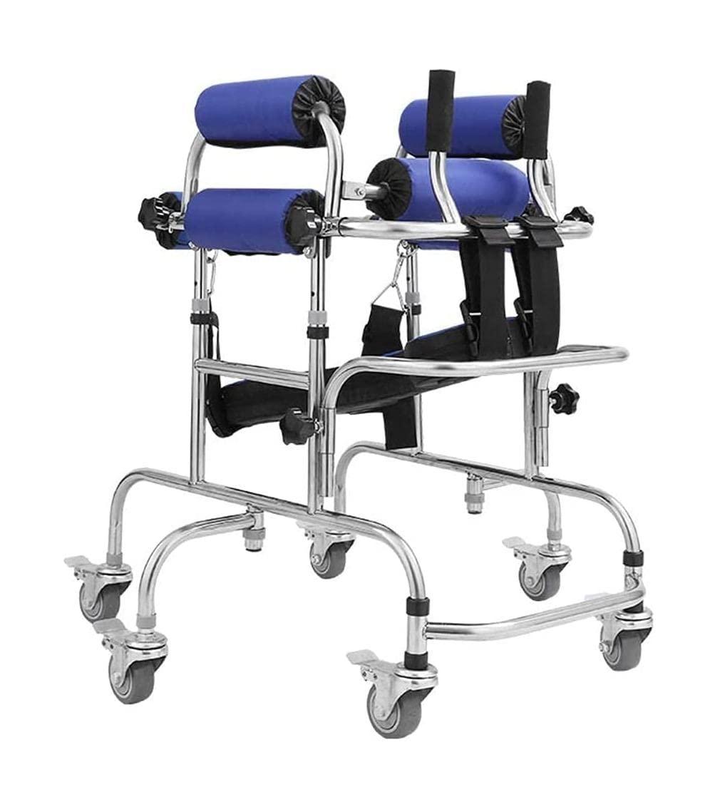 RHXWFDG Walker Walkers for Elderly with Seat and Handles 6 Wheels Heavy Duty Steel Mobility Rolling Durable Mobility Aid for The Disabled Walking Mobility Aid