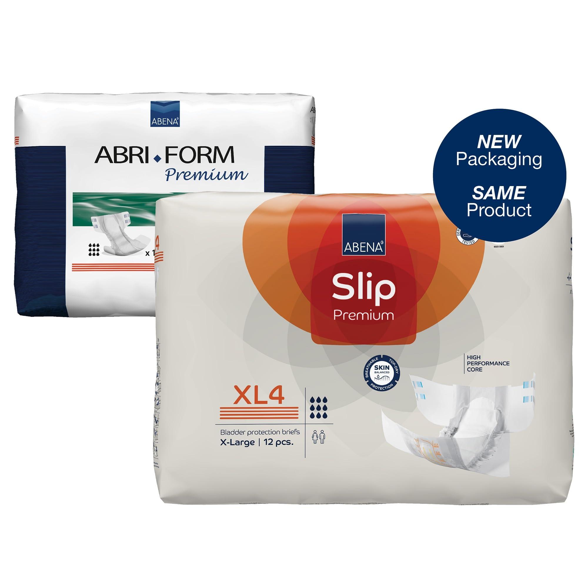 Abena Abena Slip Premium XL4 Adult Incontinence Brief XL Heavy Absorbency 1000021294, 24 Ct