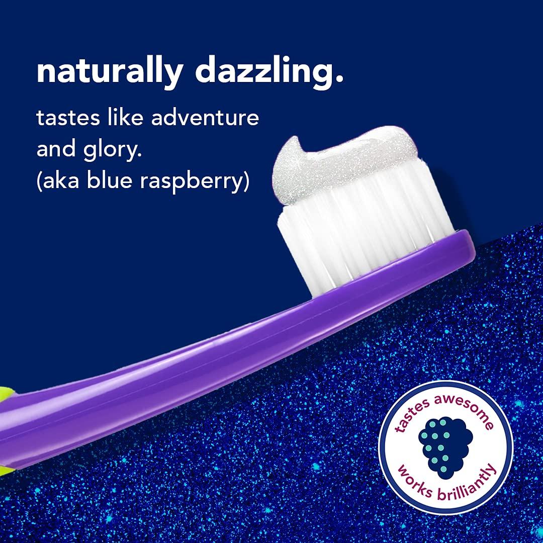 hello hello Dragon Dazzle Blue Raspberry Kids Toothpaste & Activated Charcoal Epic Whitening Fluoride Free Toothpaste, Fresh Mint + Coconut Oil, Vegan & SLS Free