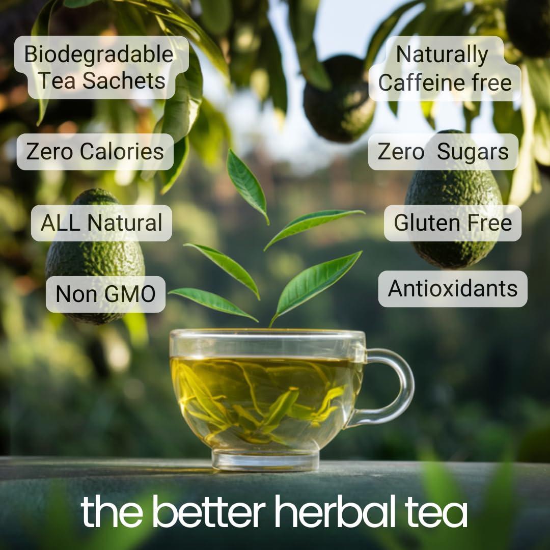 avocado leaf tea Avocado Tea Party With Five Blends | Variety tea Pack | Peach Tea | Lemon Tea | Natural Avocado Leaf Tea | Chamomile Tea | Black Tea | Great Gift Idea