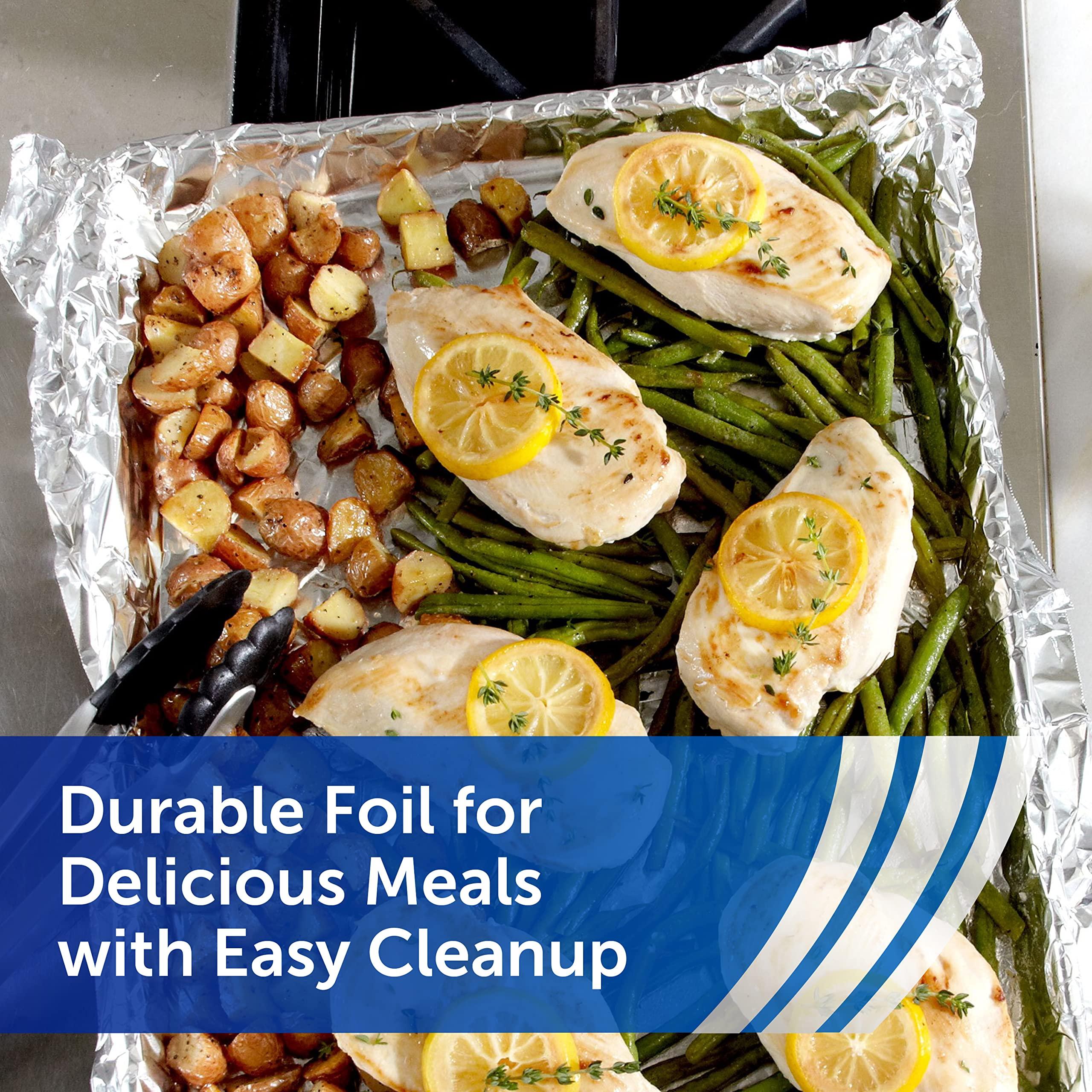 Reynolds Reynolds Wrap Recycled Aluminum Foil Roll, Made from 100% Recycled Materials, With Secure Easy Open and Close Tab, 200 Sq. Ft.