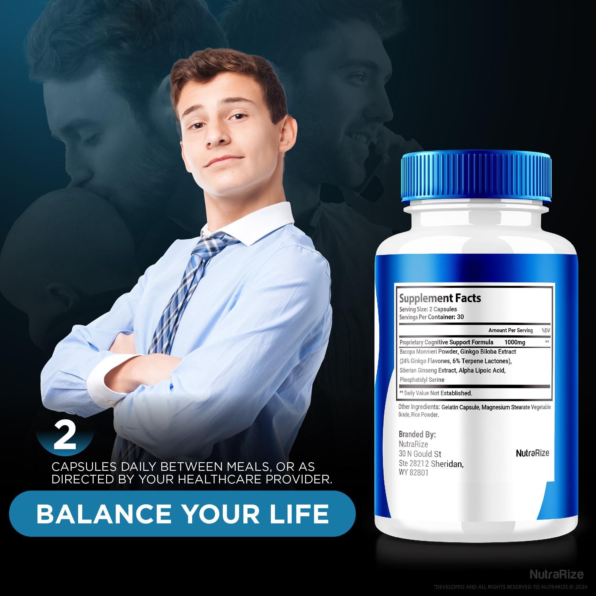 NutraRize NutraRize (Pack of 2 NervoVive Nerve Health Support Pills, All Natural Potent Supplement, Maximum Strength Formula for Overall Health and Wellness, Official Nutritional Reviews (120 Capsules)