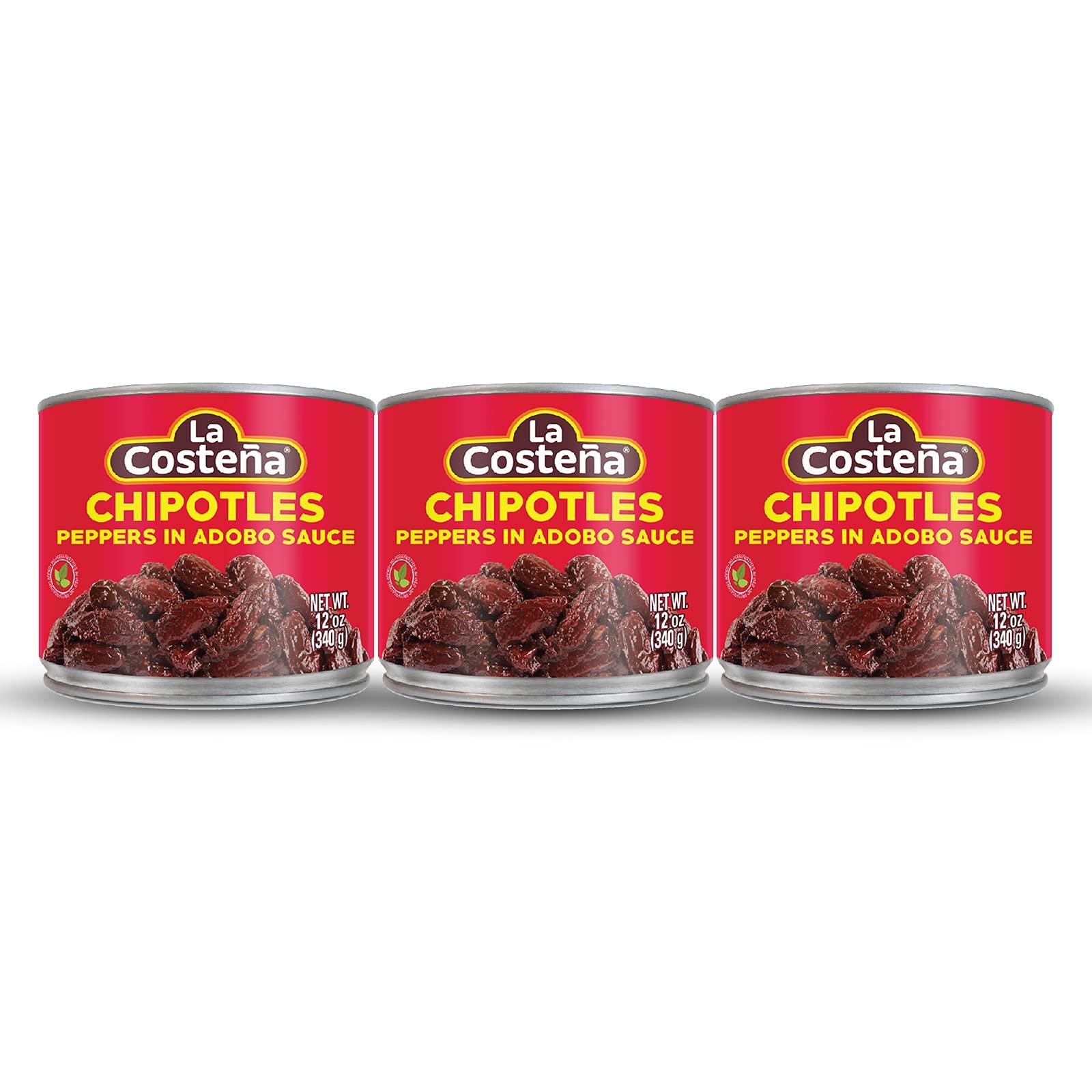 La Costeña La Costea Chipotle Peppers in Adobo Sauce 12 oz (12-Pack)