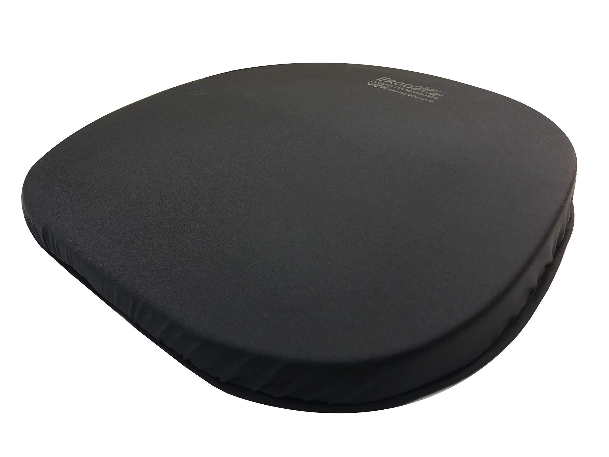 Ergo21 ERGO21 Original Seat Cushion - Liquicell Membrane Technology for Pressure Relief, Tailbone Pain, Sciatica, Hip & Lower Back Pain - Long Sitting on Car Seat, Office/Home Chair (18\" W x 17\" x 2\")