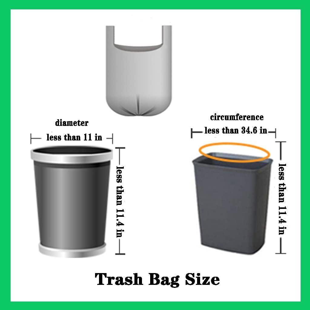 BIAUYEGNW Small Black Trash Bags,Thicken Value 4 Gallon Trash Bag with Handle,200 Counts Small Garbage Bags Wastebasket Trash Can for Bathroom Bedroom Office Kitchen
