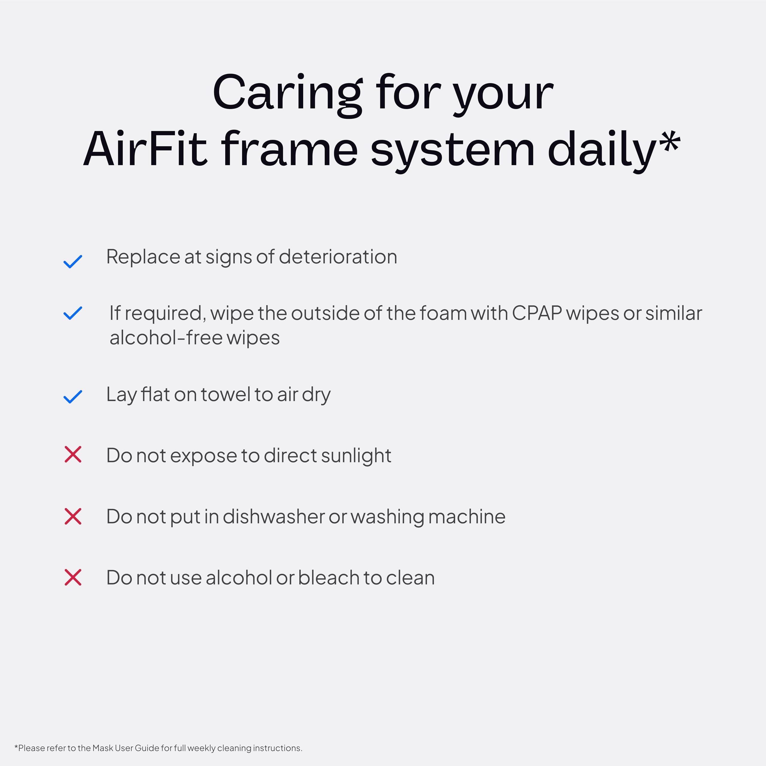 ResMed ResMed AirFit P10 Frame System - Replacement CPAP Frame System with Nasal Pillows Cushion - Headgear Not Included - Small