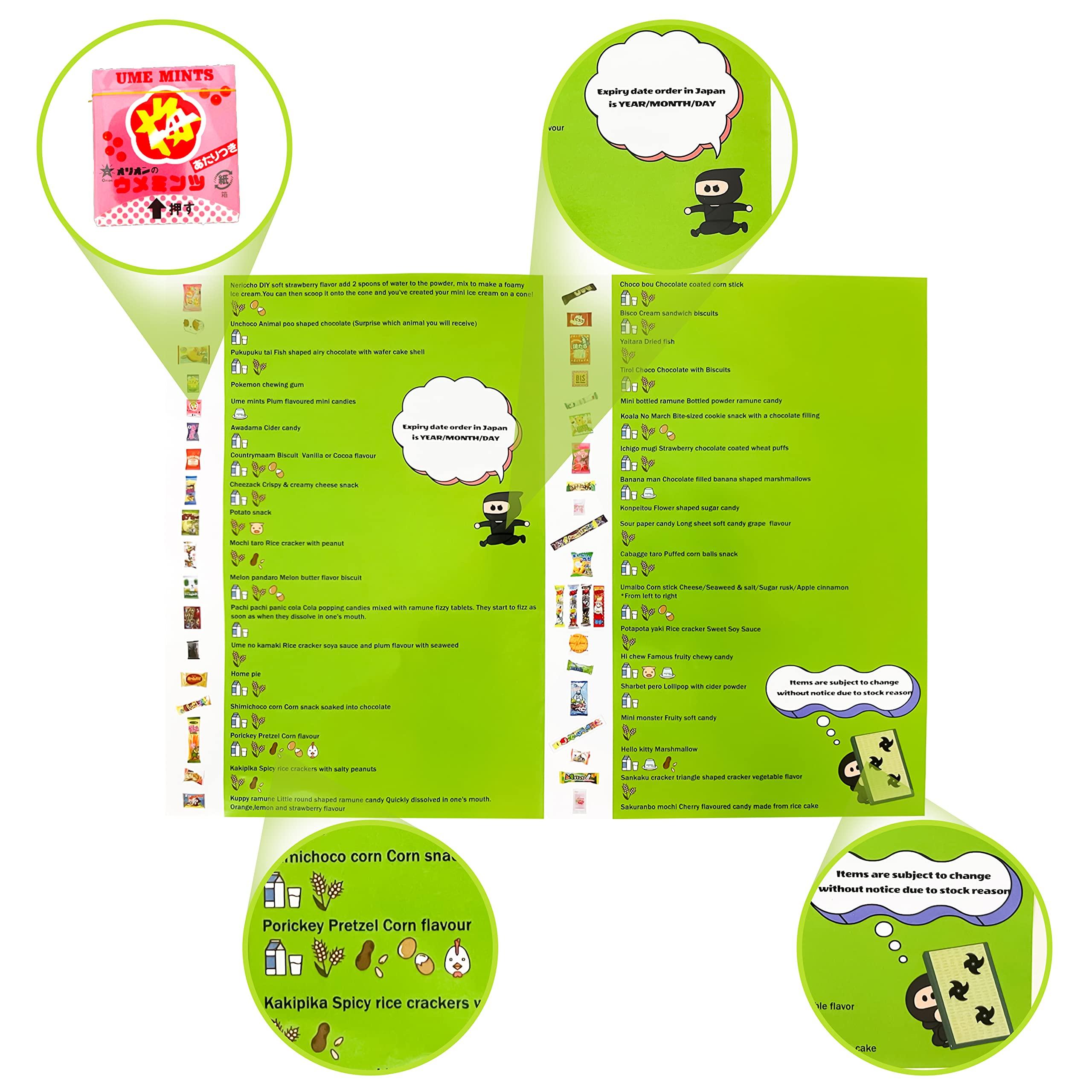 SUSHICANDY The Sweet taste of Japan 40 Japanese Candy Box 30 Japanese Snacks Plus 10 Japanese Kit Kat Flavors