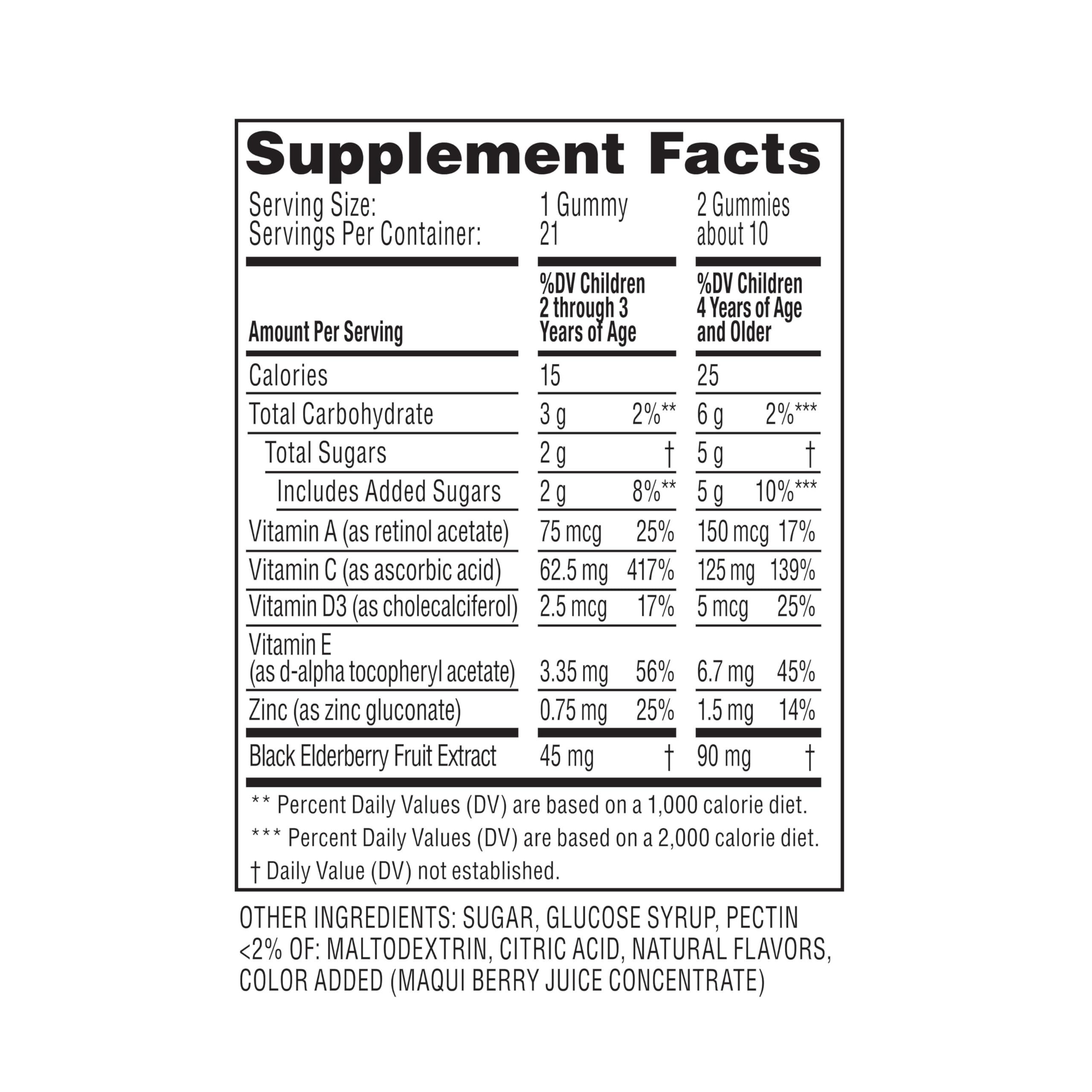 Zarbee's Zarbee\'s Kids Daily Immune Support & Kids Multivitamin + Probiotic Multipack, Immune Support Gummies with Elderberry, Vitamin C & Zinc, 42 ct, & Children\'s Vitamins + Probiotic Gummies, 70 ct, 2 Items