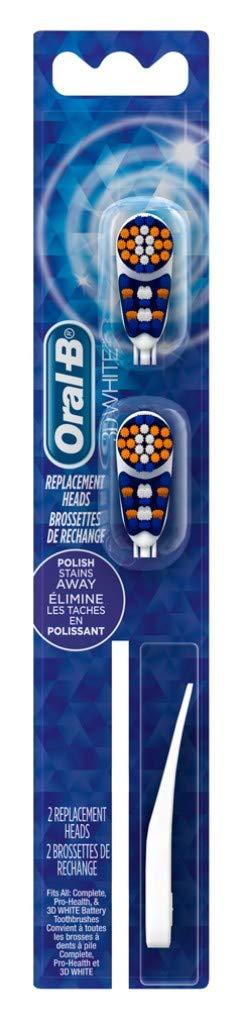 Oral-B Oral-B 3D White Replacement Brush Heads 2 Count (Pack of 3)