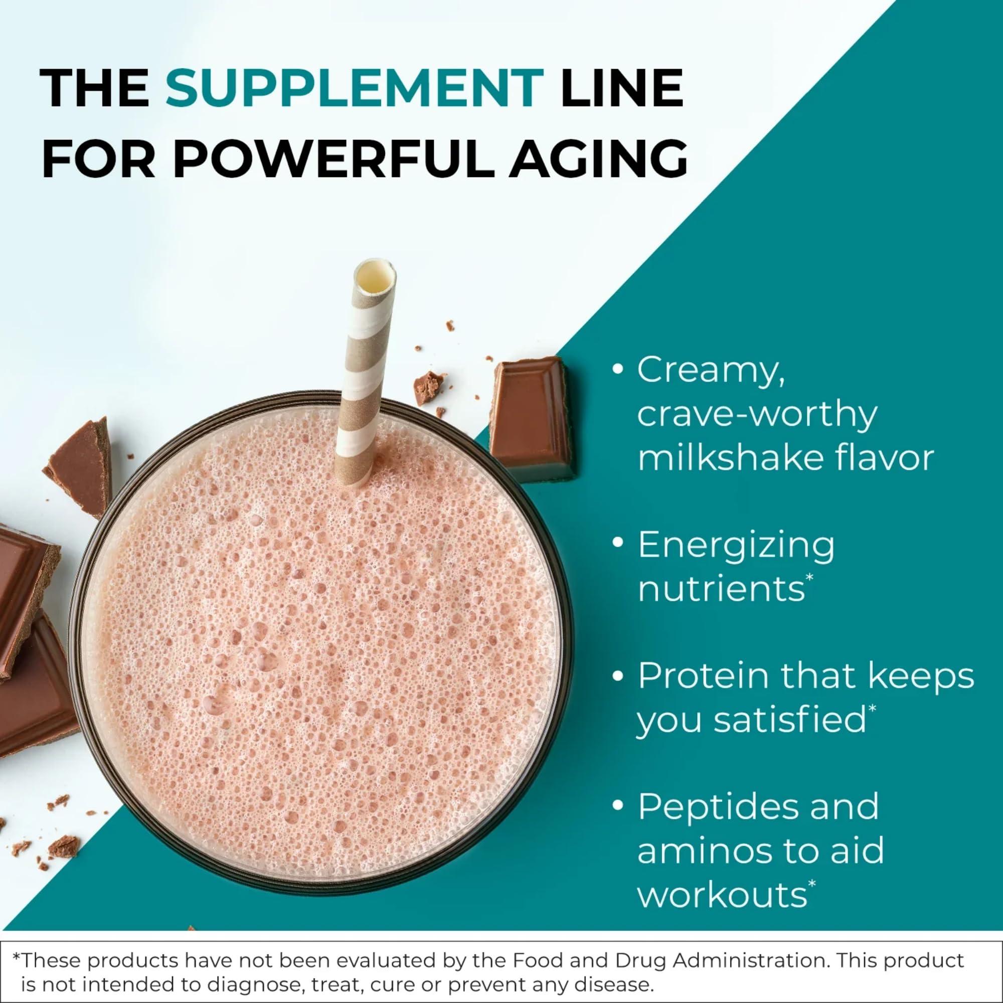 Reignite Wellness Reignite Wellness by JJ Virgin | Chocolate Paleo-Inspired All-in-One Shake | Gluten Free + Dairy Free Protein Powder | Contains 20G of Beef Protein with Vitamins, Minerals, Amino Acids | 30 Servings