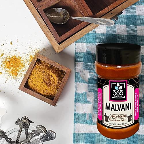 Veena Veena 365 Store to Door Indian Spice – Malvani Masala, 100 gm. | Homemade Powdered | for Healthy Cooking | Ready to use | All Seasonings Spices | Pure & Hygiene | Spice Mix – Pack of 1