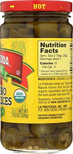 LA PREFERIDA La Preferida Pepper Jalapeno Slice Hot Organic, 11.5 oz