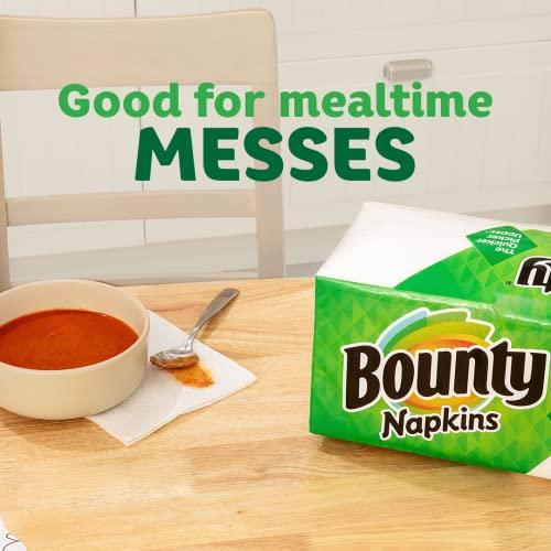 Bounty Bounty Paper Napkins, White, 200 Count