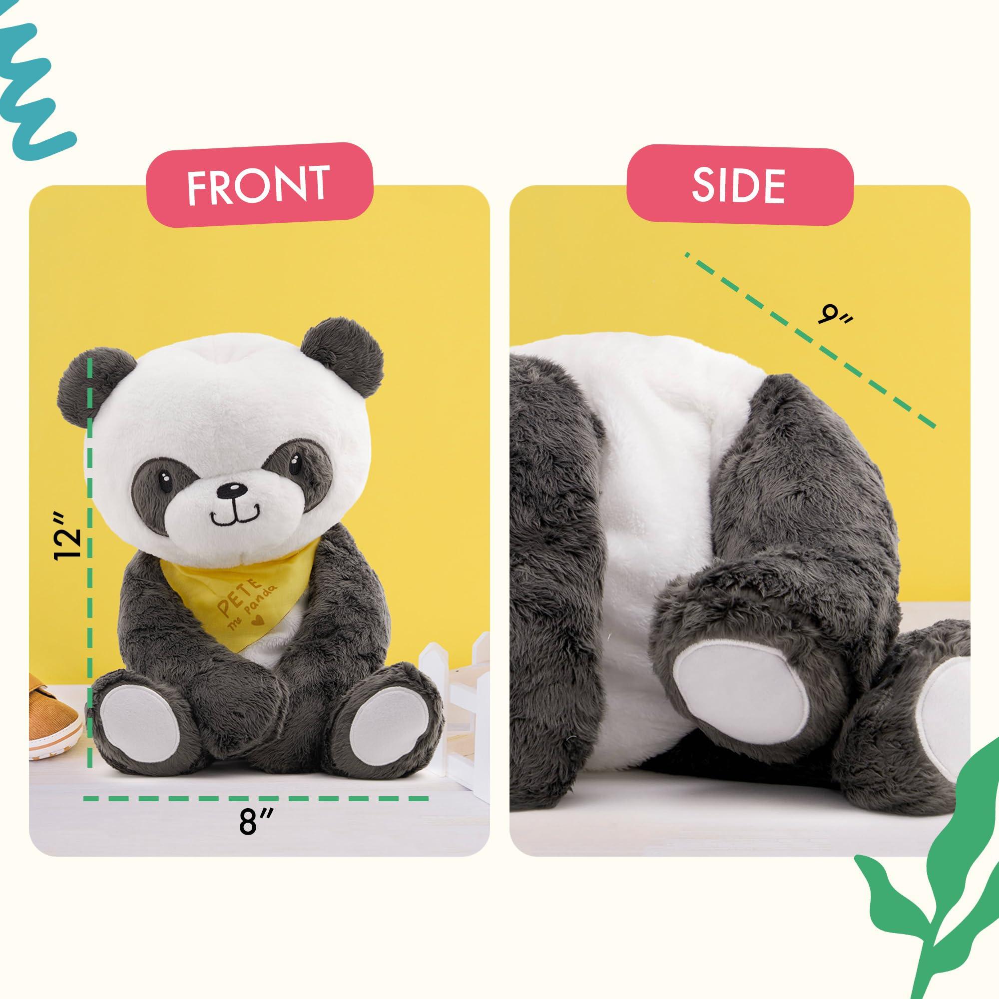 Lilly\'s Love Lilly\'s Love Weighted Stuffed Animal, 5lb | Sensory Weighted Plush for Kids and Adults | Machine Washable Plushies w/Removable Inner | Calming Weighted Stuffed Animals for Anxiety, Pete The Panda