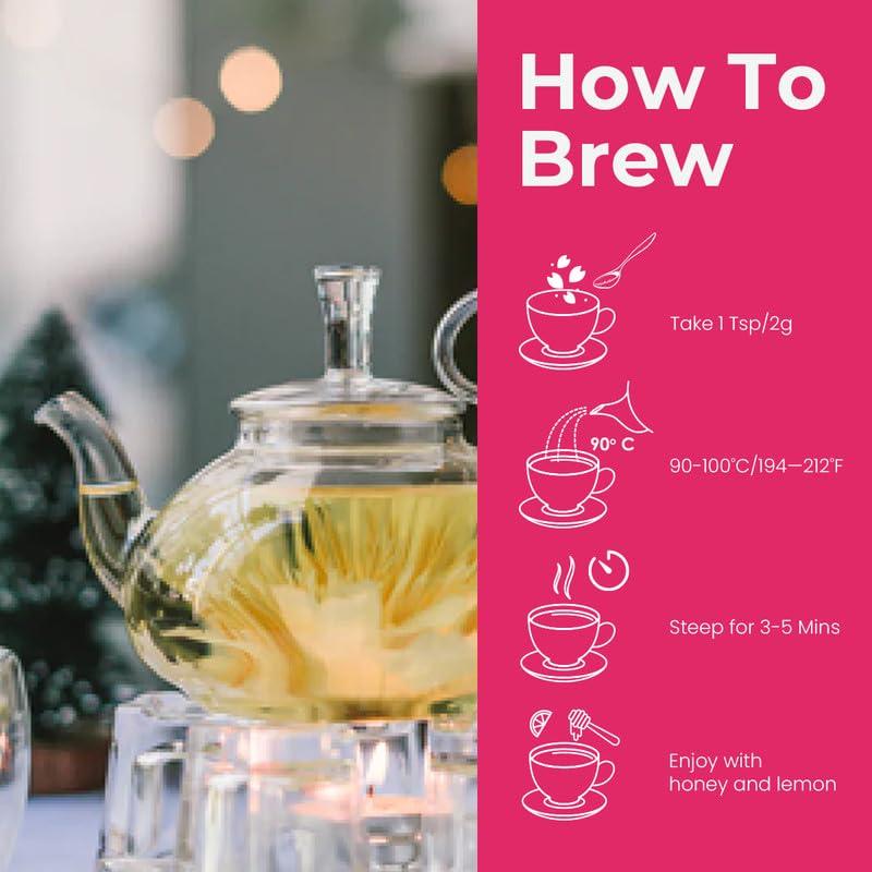 BLUE TEA BLUE TEA - Lotus Flower Tea - 1.40 Oz (Pack of 2)