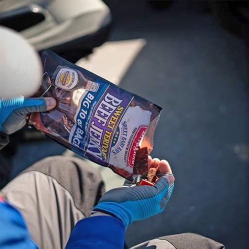 Bridgford Bridgford Sweet Baby Rays Beef Jerky Sweet Teriyaki 10 oz Pack of 3 - High Protein Beef Jerky for Low Carb and High Protein Diets - Beef Jerky Teriyaki for On the Go Snacking and Busy Lifestyles