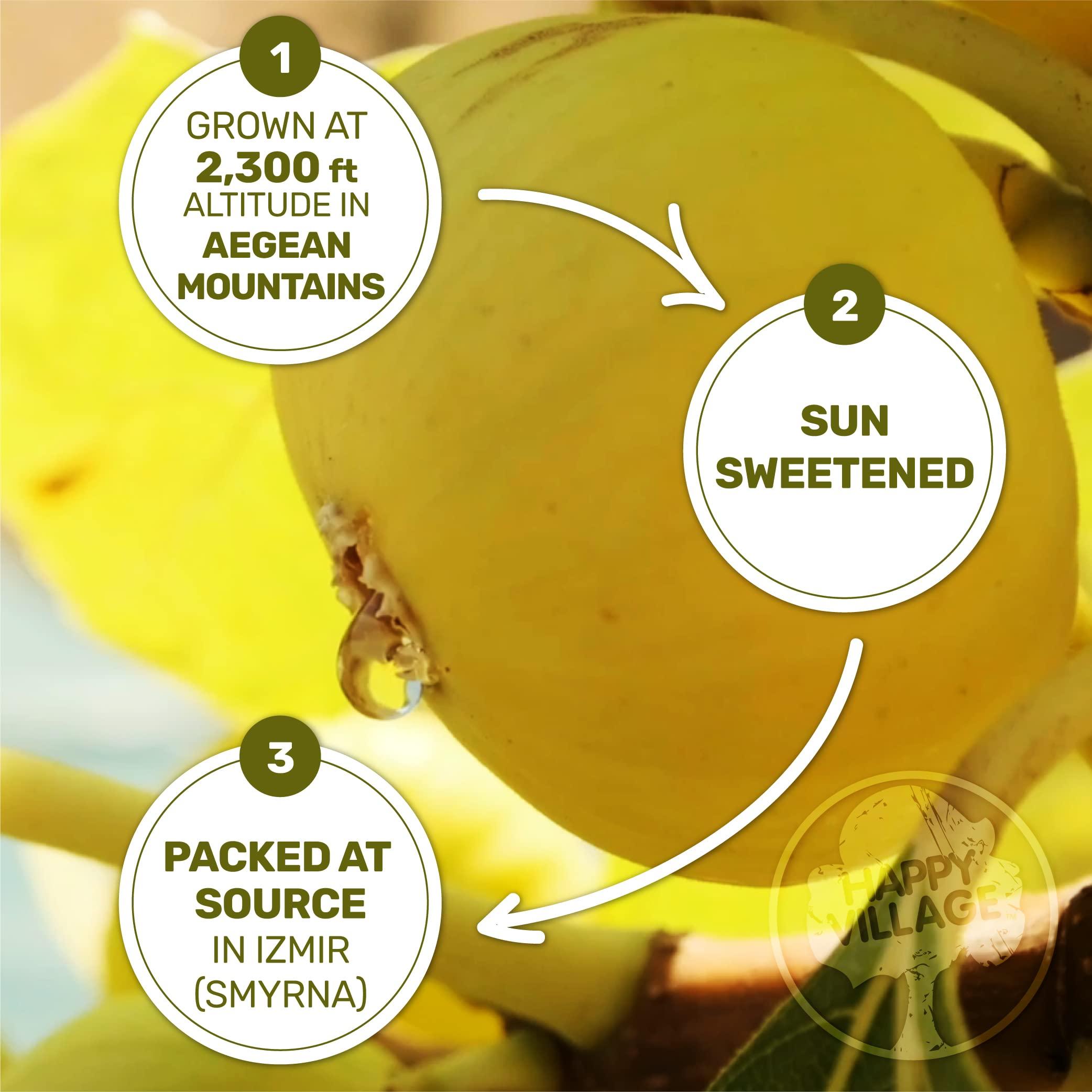 Happy Village Happy Village Organic Turkish Dried Figs, No Sugar Added Dried Fruit, 40 OZ Resealable Pack - Kosher, Non-GMO, Unsweetened, Unsulfured, Vegan, Sun-Dried Organic Figs