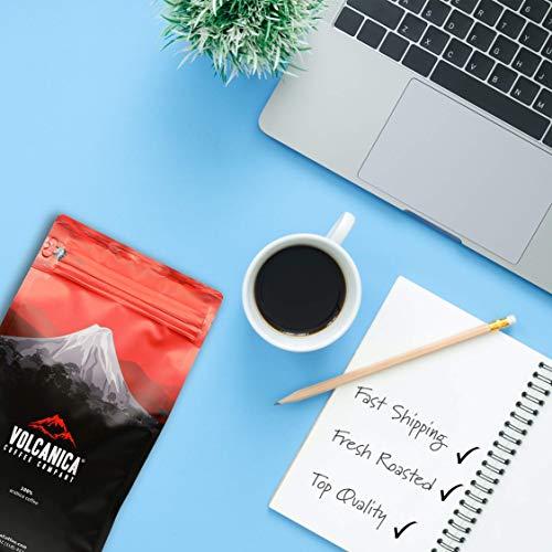 Volcanica Coffee Kopi Luwak Coffee, Sustainably Sourced, World's Most Expensive Coffee, Ground, Sample Size, Fresh Roasted, 2-ounce