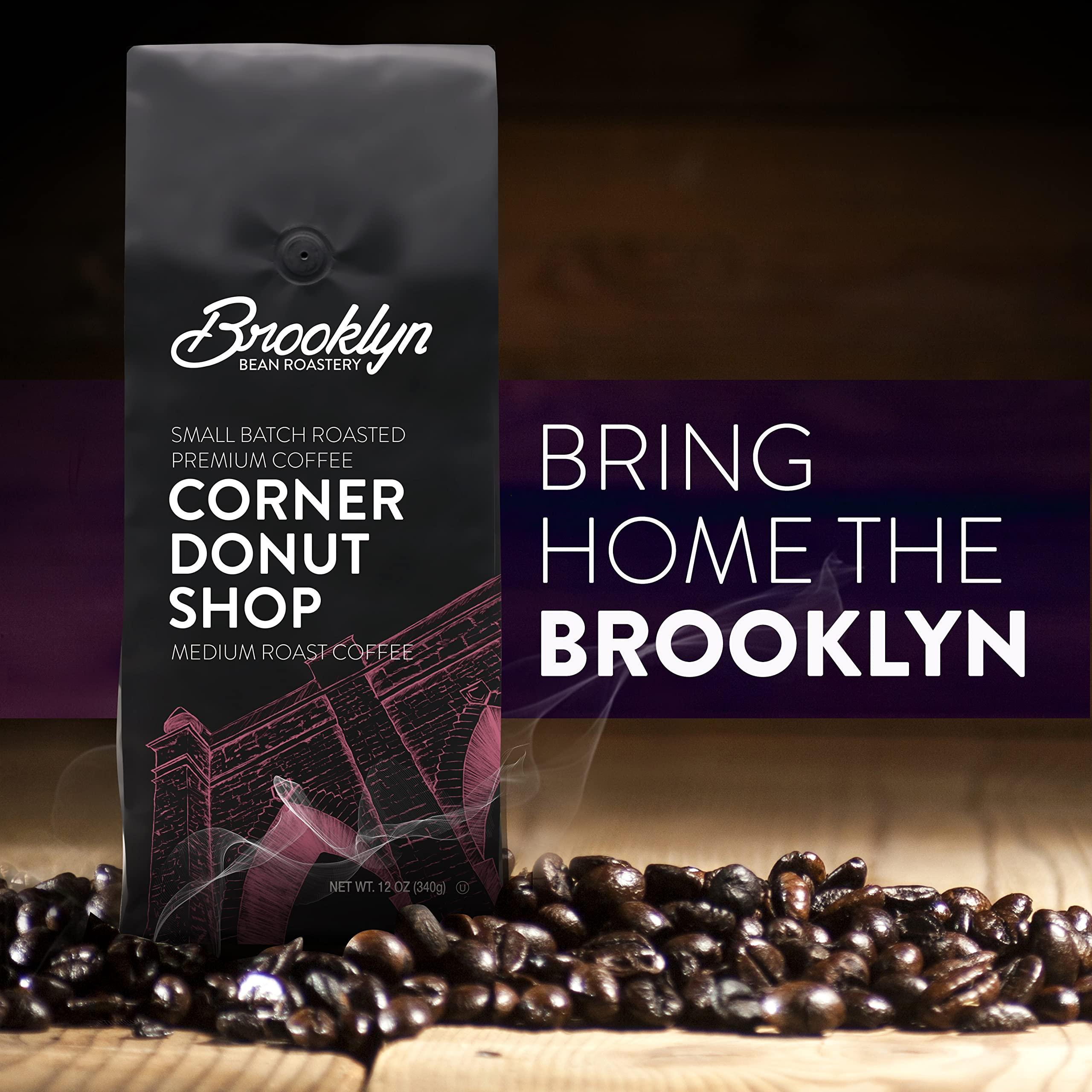 Brooklyn Beans Brooklyn Beans Bagged Ground Coffee Variety Pack Light Medium Dark Roast and Flavored Assorted Gift Sampler 12 Oz Pack , 72 Ounce, (Pack of 6)
