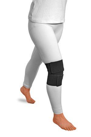 ReadyWrap Ready Wrap Knee Compression Wrap, ReadyWrap (Small, Black)