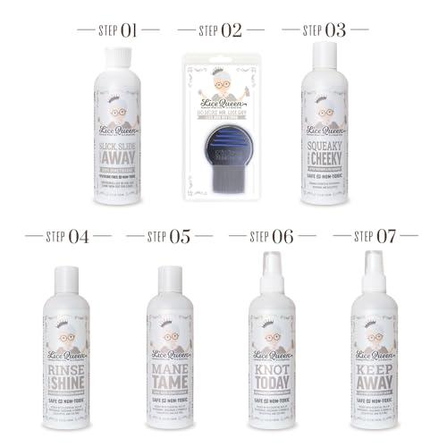Lice Queen Lice Queen Lice Prevention Shampoo - Lice Shampoo That Kills Eggs and Lice with Citronella, Peppermint & Rosemary (8 Fl Oz / 237ml) - Safe for Daily Use - Sulfate & Paraben Free - All Hair Types