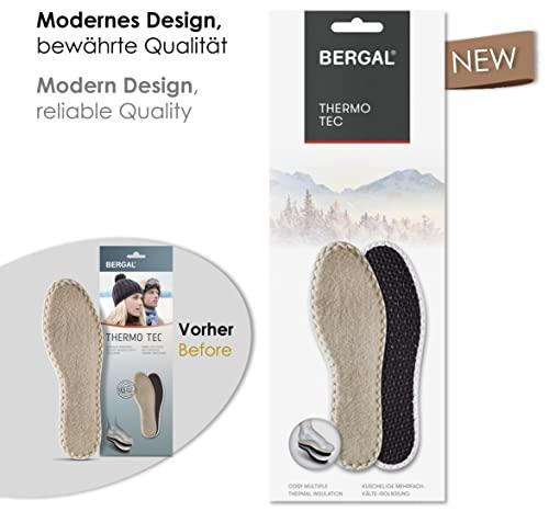 BERGAL Bergal Thermo Tec Comfort Insole, Beige, 10.5 UK