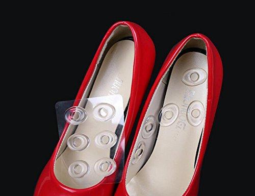 Happyupcity 36PCS/6 Sheets Transparent Gel Oval Foot Corn Cushions Relief Rings Gel Pads Caps Self-Adhesive Anti-Friction Remover Shoes Stick Protector