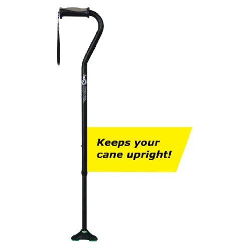 Hugo Mobility Hugo Mobility 731-857 Adjustable Offset Quadpod Walking Cane with Ultra Stable Cane Tip, Ebony