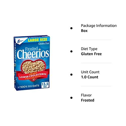 Cheerios Frosted Cheerios, Heart Healthy Cereal, Large Size, 13.5 OZ