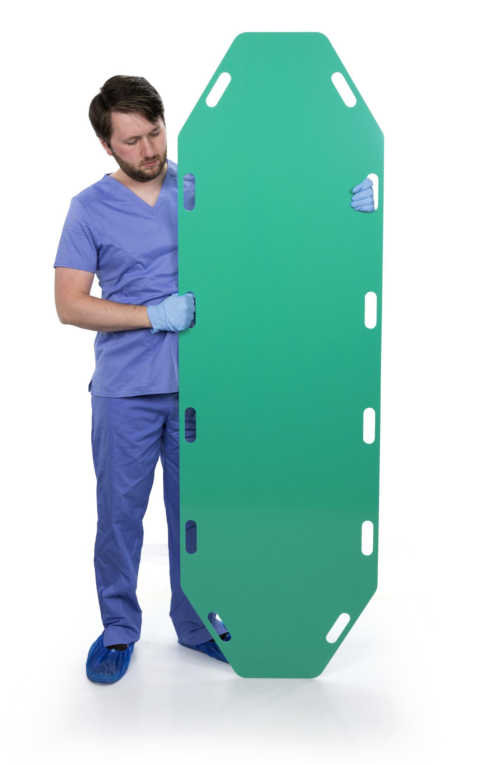 ATTENUTECH ATTENUTECH Static Treated Aqua Transfer Board - Anti-Static Coating - MR Safe - with 12 Handles - Radiolucent - Up to 250 Lbs - 1 Pack (3/16 X 22 X 72)