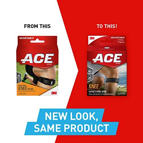 ACE ACE Brand Knee Strap, Adjustable, Black, 1/Pack