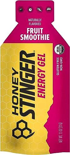 Honey Stinger Honey Stinger Organic Fruit Smoothie Energy Gel | Gluten Free & Caffeine Free | for Exercise, Running and Performance | Sports Nutrition for Home & Gym, Pre and Mid Workout | 12 Pack, 13.2 Ounce