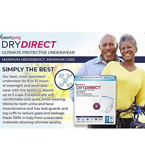DRY DIRECT Dry Direct Ultimate Protective Underwear (Medum - Case of 56) by Parentgiving