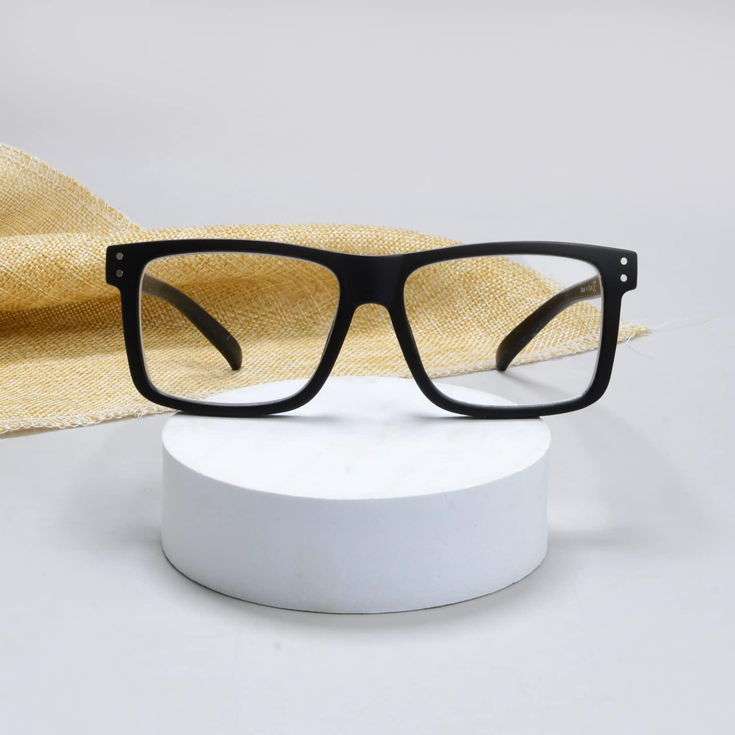 Eyekepper Eyekepper Oversized Reading Glasses Square Large Frame Readers for Men and Women - Black +3.50