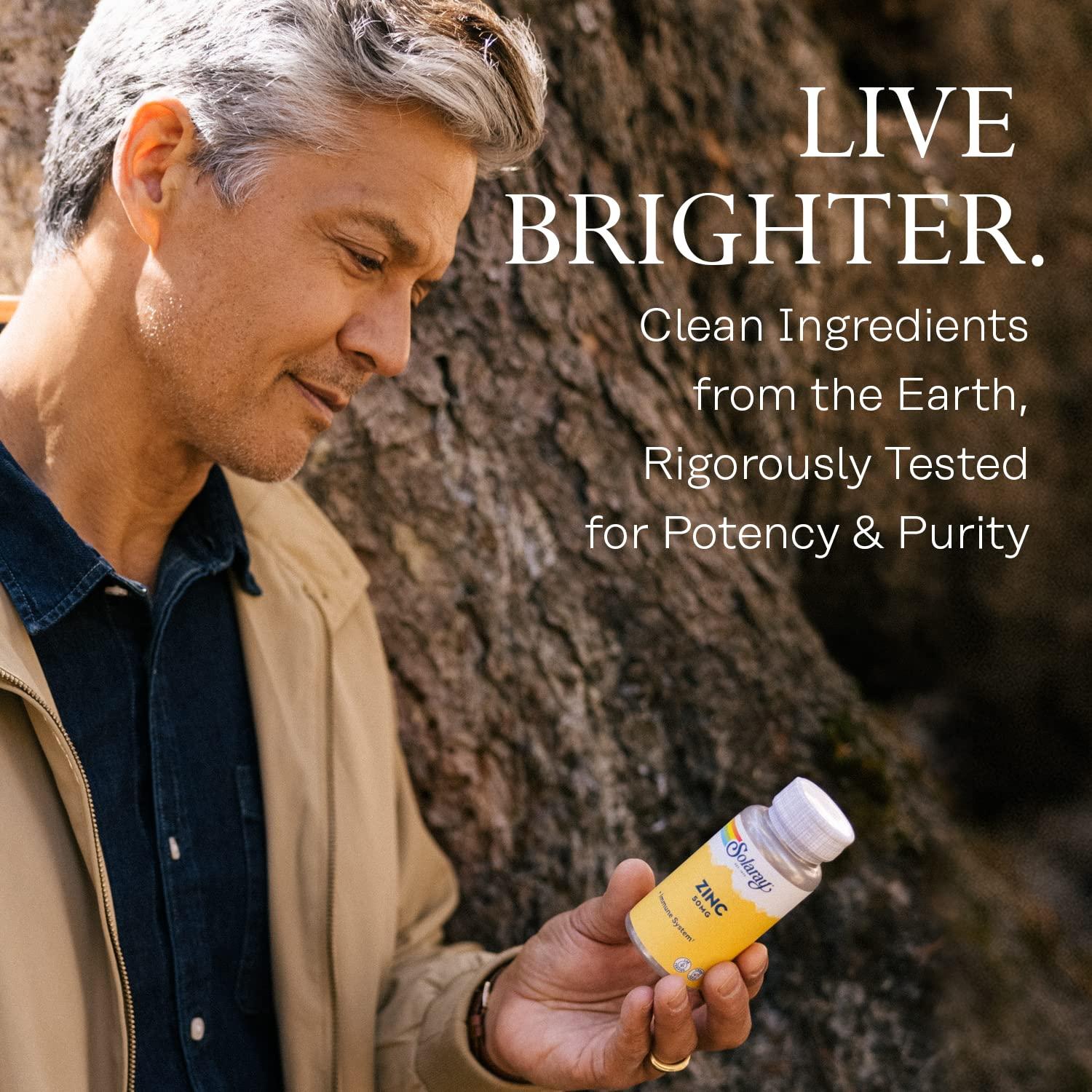 SOLARAY Zinc 50mg Solaray 100 Veg Cap - Pack of 3