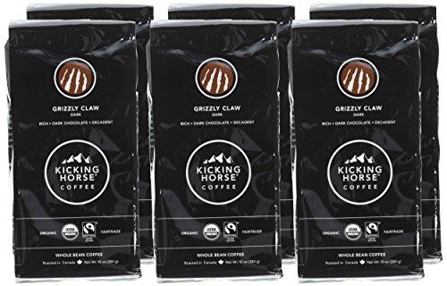 Kicking Horse Kicking Horse Grizzly Claw Dark Roast Ground Coffee, 10 Ounce -- 6 per case.