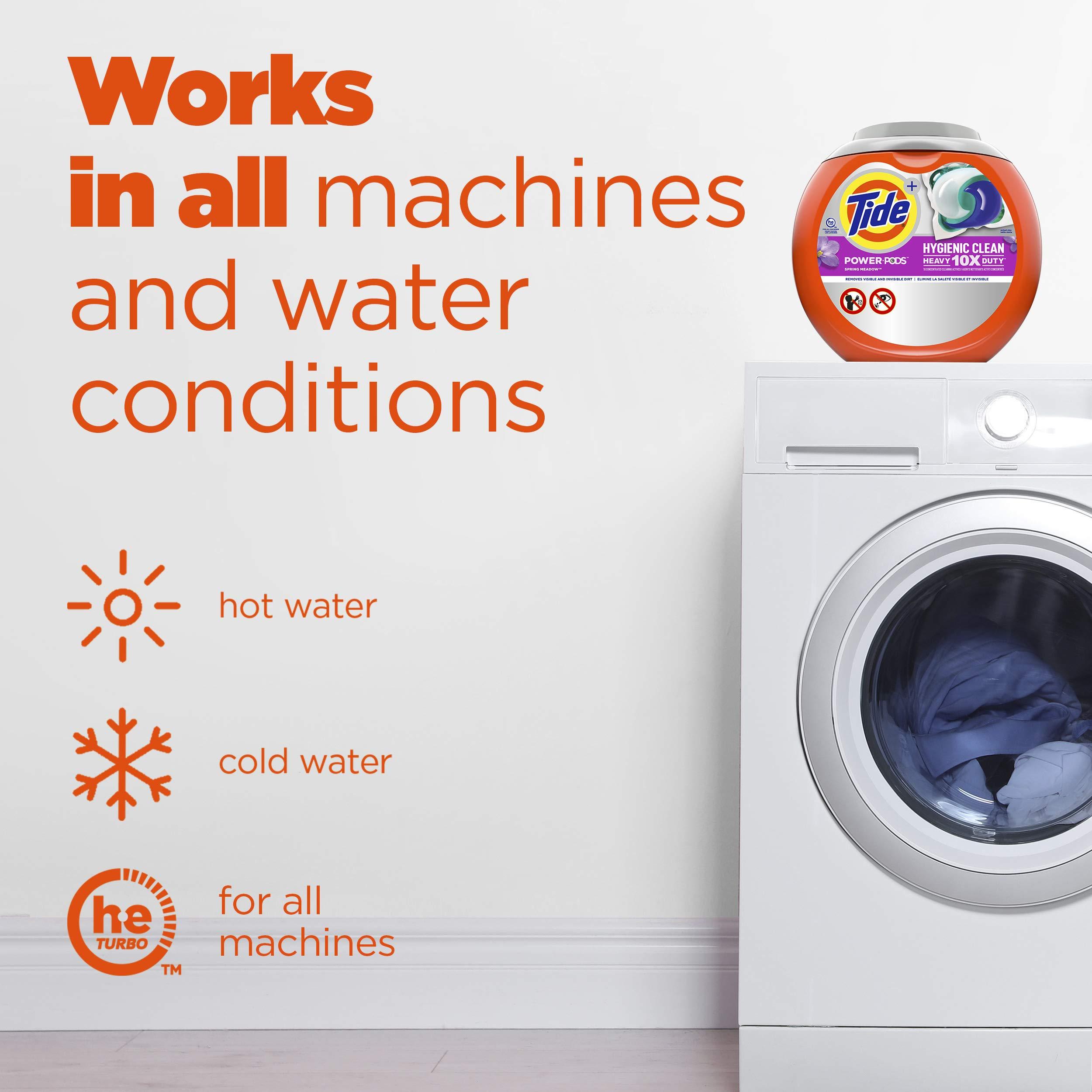 Tide Tide Hygienic Clean Heavy 10x Duty Power PODS Laundry Detergent Pacs Original 32 count For Visible and Invisible Dirt