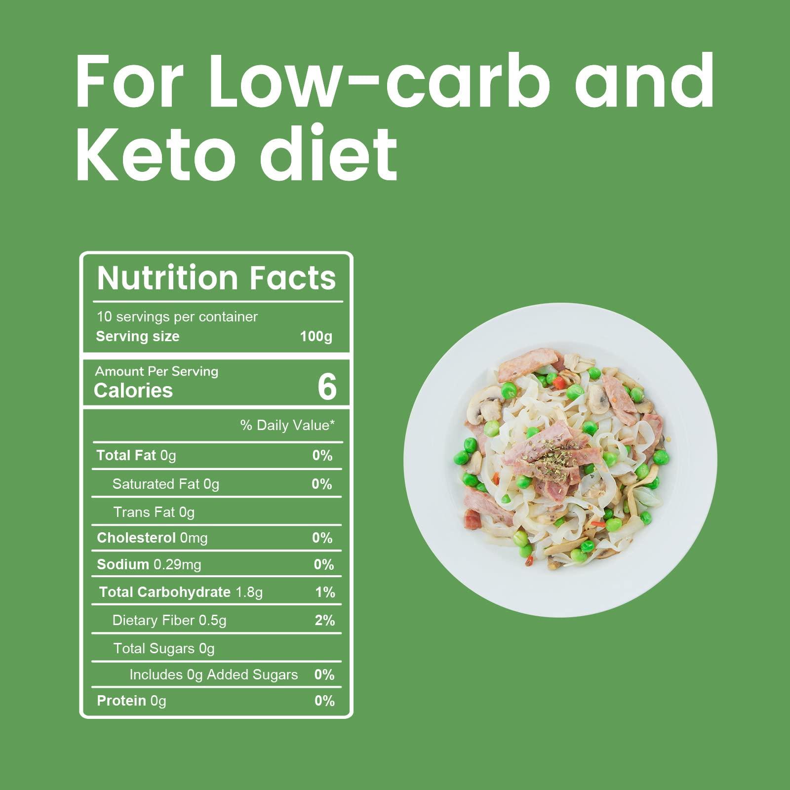 Hethstia Hethstia 16 Packs Shirataki Noodle Keto Fettuccine Pasta and Konjac Noodle Diet Spaghetti Paleo-Friendly, Sugar Free, Gluten-Free, Low Calorie and Vegan