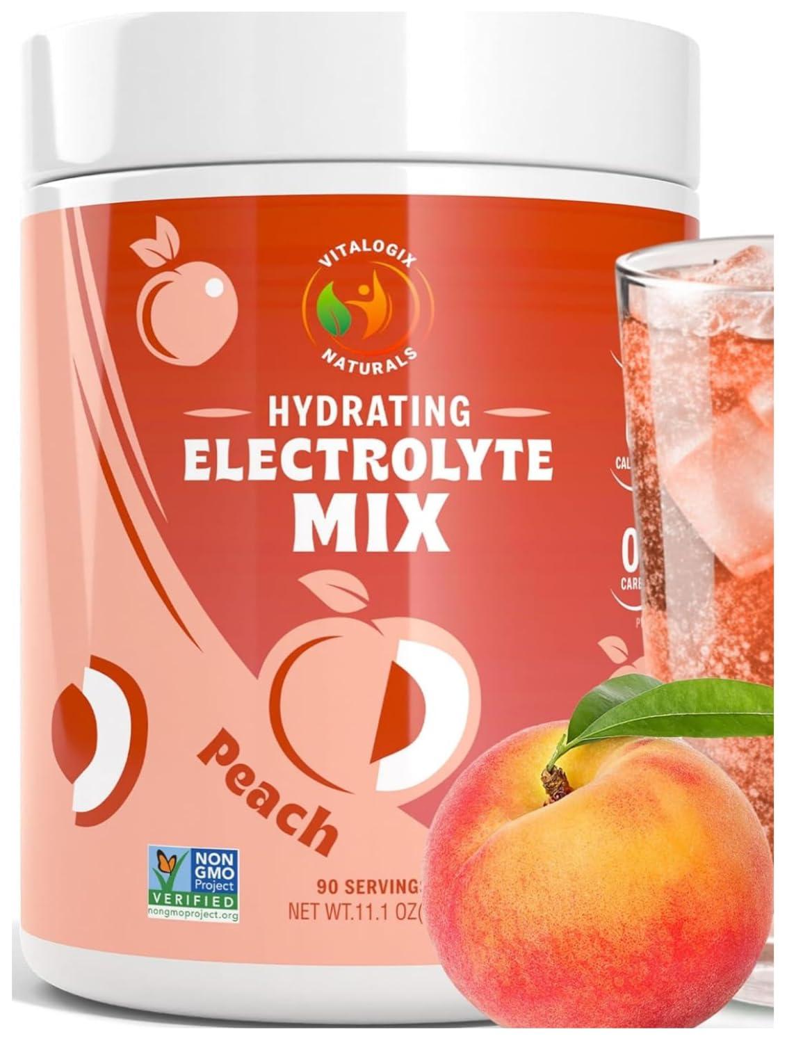 Vitalogix Naturals Vitalogix Naturals Electrolyte Powder | Sugar-Free Hydration Supplement | Keto Electrolytes for Energy & Muscle Recovery | Zero Sugar, Vegan, Gluten-Free | Rapid Rehydration & Electrolyte Drink Mix