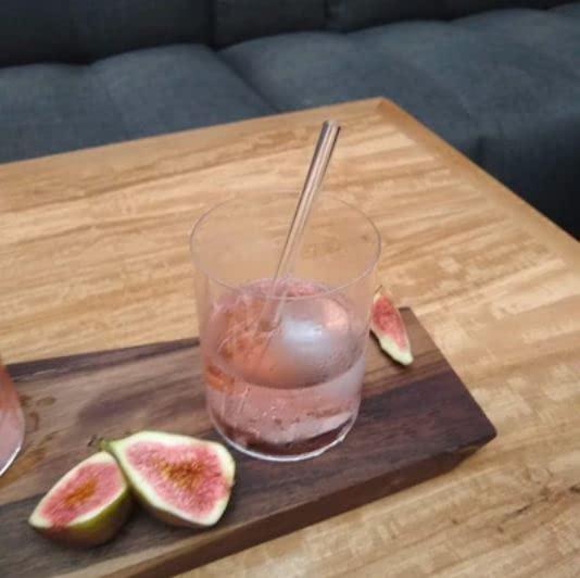 ToMA Straws ToMA Straws | Reusable | Single Glass Straws | Rose Garden Pink (6 Inch Straight)