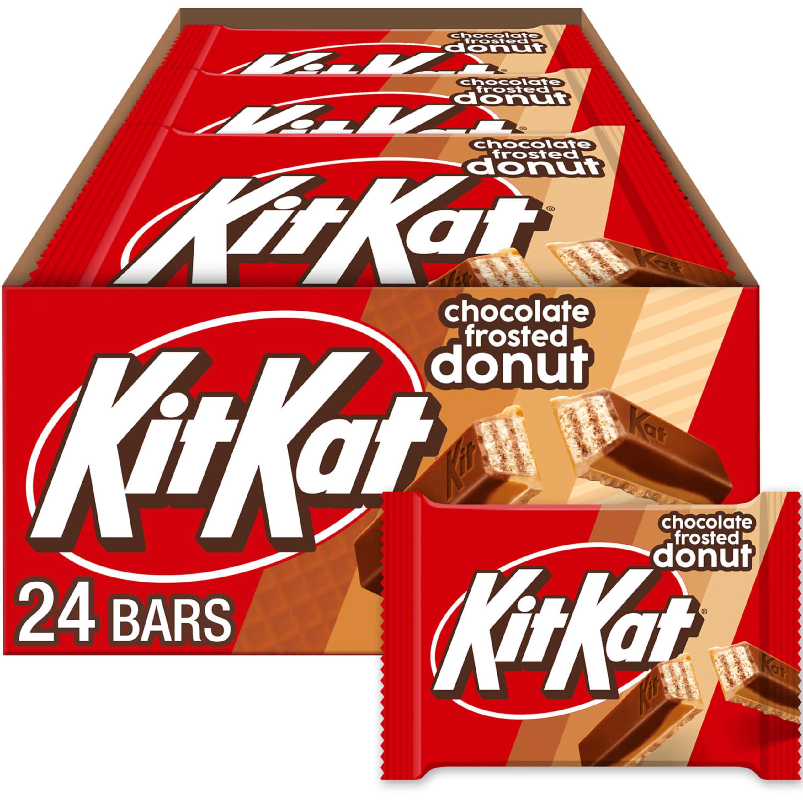 Kit Kat KIT KAT Chocolate Donut Flavored Wafer Candy Packs, 1.5 oz (24 Count)