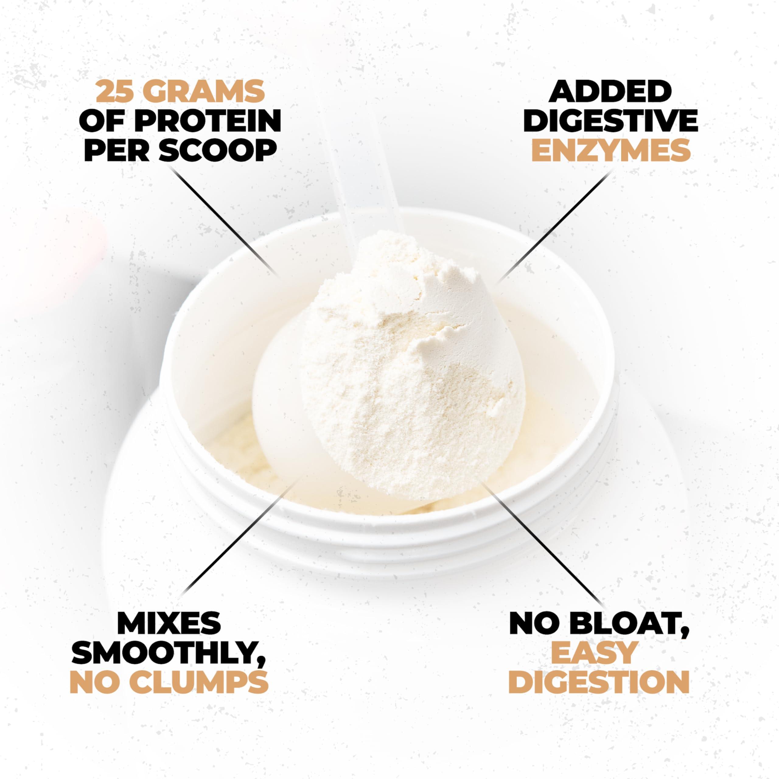 Huge Supplements Huge Whey, Protein Powder for Muscle Gain, 25g Protein, 12g EAAs, Supports Muscle Growth, Performance & Recovery (Vanilla Milkshake, 30 Servings)