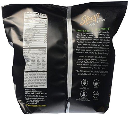 Stacy\'s Stacy\'s Pita Chips Perfectly Thymed Pita Crisps, 6.75 oz Bags (Pack of 8)