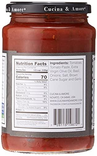 Cucina & Amore Cucina & Amore Italian Pasta Sauce Basilico Tomato, Basil & Garlic -- 16.8 oz