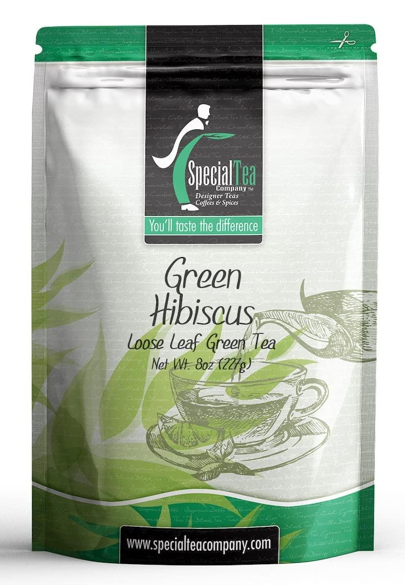 SpecialTea Company Special Tea Loose Leaf Tea, Green Hibiscus, 8 Ounce