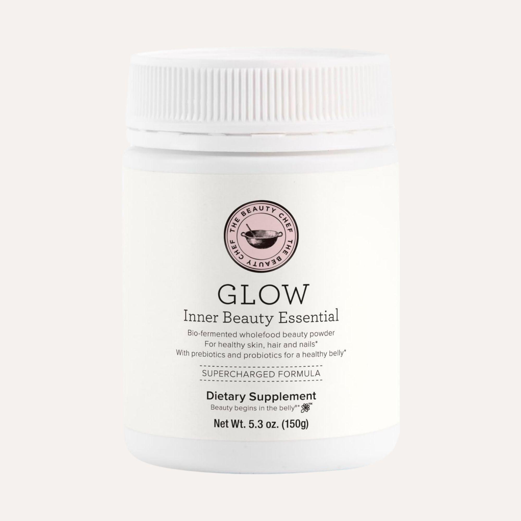 The Beauty Chef The Beauty Chef Glow Inner Beauty Essential  Bio-Fermented Superfood Powder for Radiant Skin & Wellness, Boost Skin Luminosity and Glow, Rich in Probiotics and Prebiotics, 5.3 oz/150g