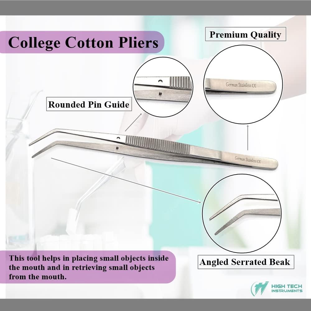 HIGH TECH INSTRUMENTS All in One 20 Pcs Teeth Cleaning Kit Made of Stainless Steel with Knurled Handles to Eliminate Bad Breath Improve Oral Health Professional Dentist Picks Tartar Stain Calculus Plaque Remover