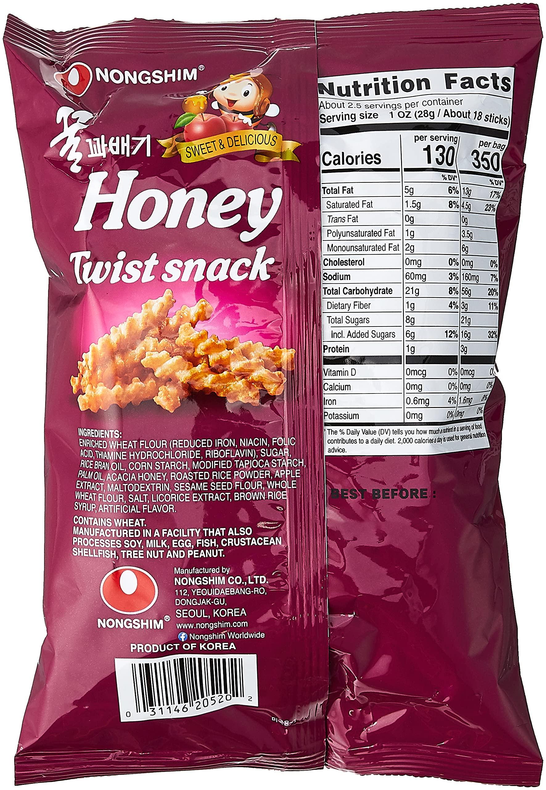 Nong Shim Nong Shim Snack Honey Twist, 2.64 oz