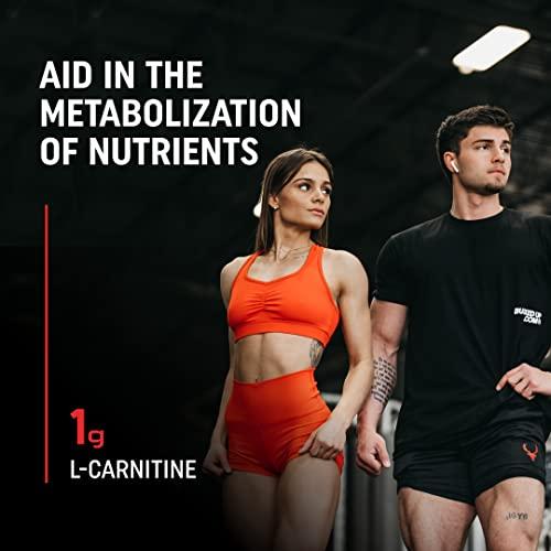Bucked Up Bucked Up- BCAA RACKED™ Branch Chained Amino Acids | L-Carnitine, Acetyl L-Carnitine, GBB | Post Workout Recovery, Protein Synthesis, Lean Muscle BCAAs That You Can Feel! 30 Servings (Blood Raz)